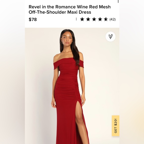 Lulus Dresses & Skirts - Revel the Romance Red Lulu’s Dress with Slit